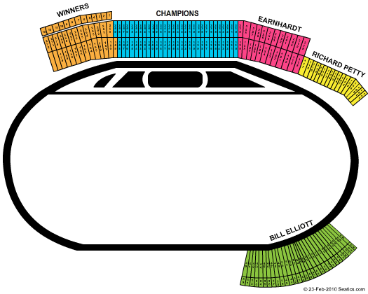 Atlanta Motor Speedway Seating Map